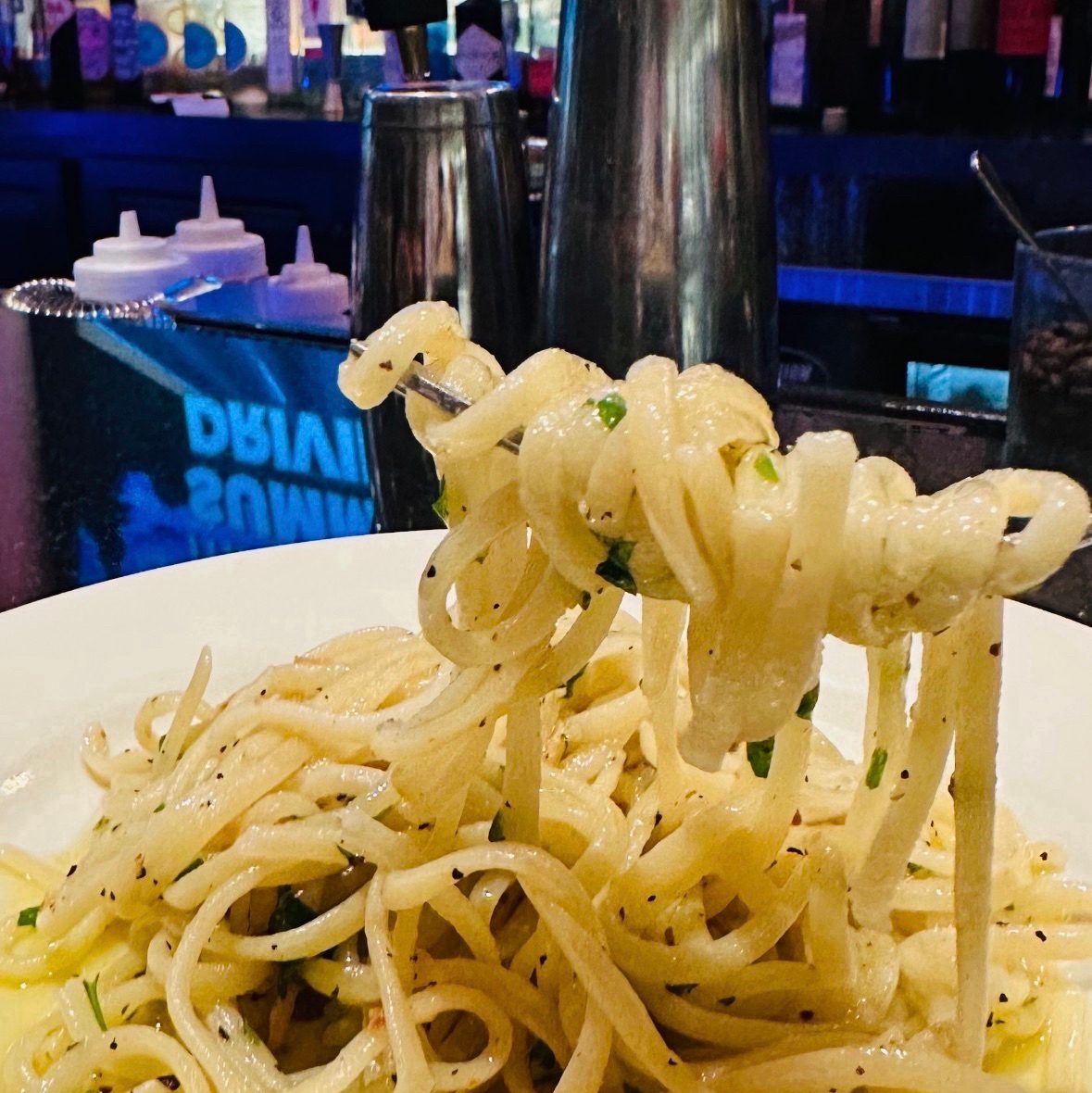 Linguine Carbonara.